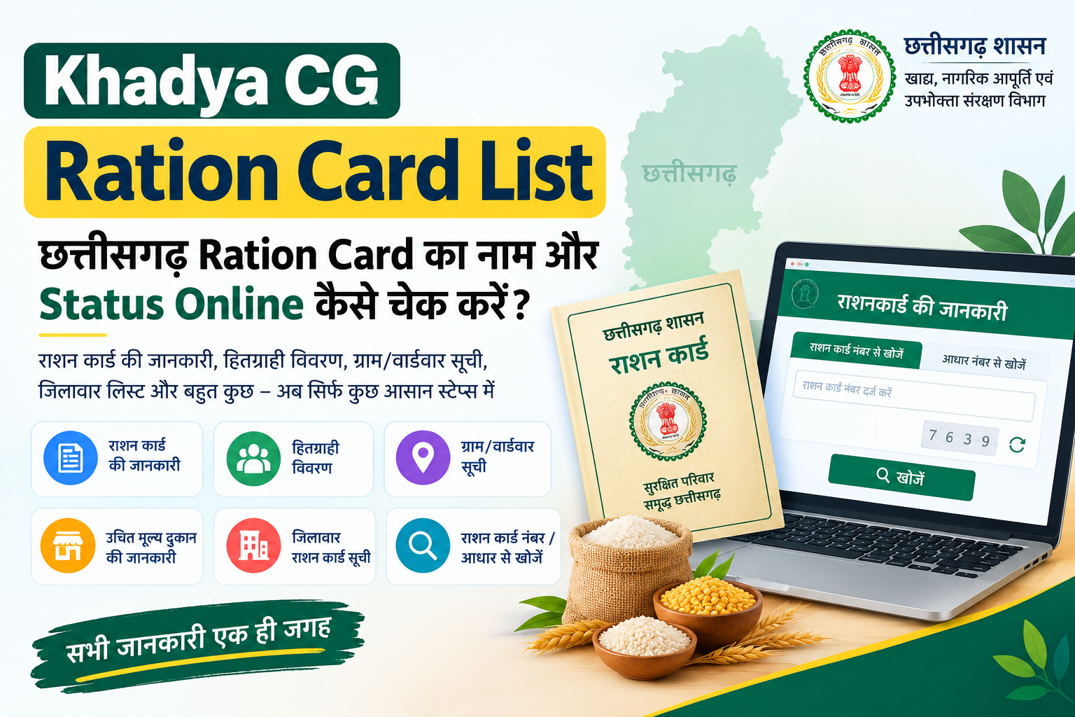 Khadya CG Ration Card List